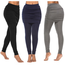 Lade das Bild in den Galerie-Viewer, Women Black Slim Leggings 2020 Fashion High Waist Leggins With Sheath Mini Skirts Ankle Length Ladies Summer Vintage Jeggings
