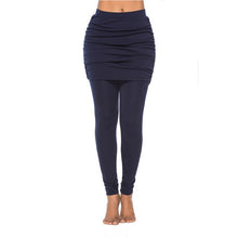 Lade das Bild in den Galerie-Viewer, Women Black Slim Leggings 2020 Fashion High Waist Leggins With Sheath Mini Skirts Ankle Length Ladies Summer Vintage Jeggings
