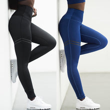 Lade das Bild in den Galerie-Viewer, Summer Workout Leggings High Waist Sexy Leggins Push Up Pants Legging Sport Women Fitness Gym Clothing Black Red Blue
